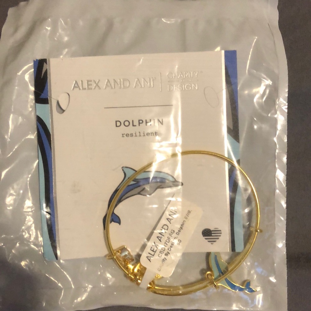 Alex and Ani dolphin bracelet